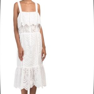 Eyelet Lace MIDI Dress